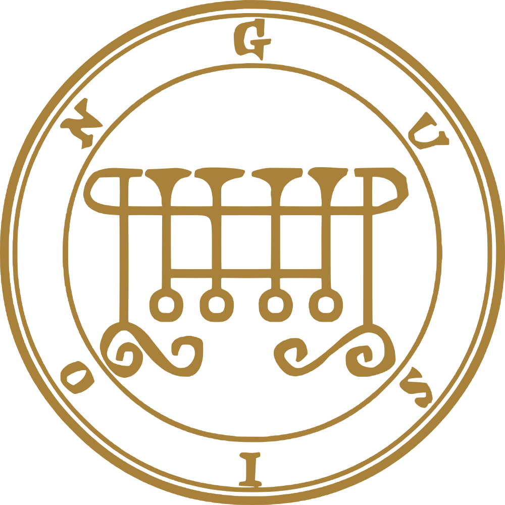 Gusion pecsétje az Ars Goetia katalógusából