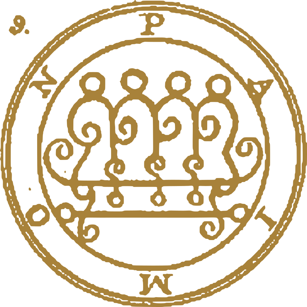Paimon pecsétje az Ars Goetia katalógusából